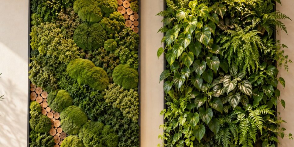 Moss Wall vs Living Wall